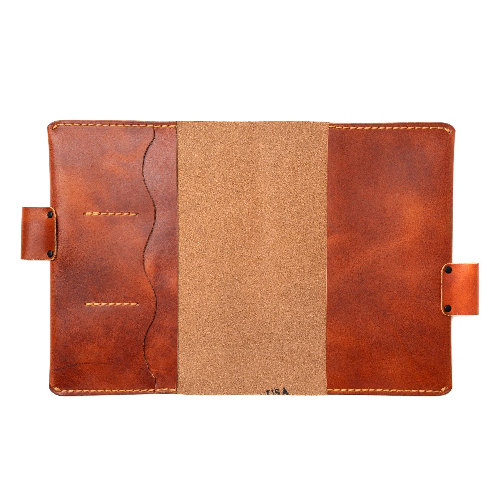 Leather Rhodia A5 Notebook Cover - English Tan Popov Leather