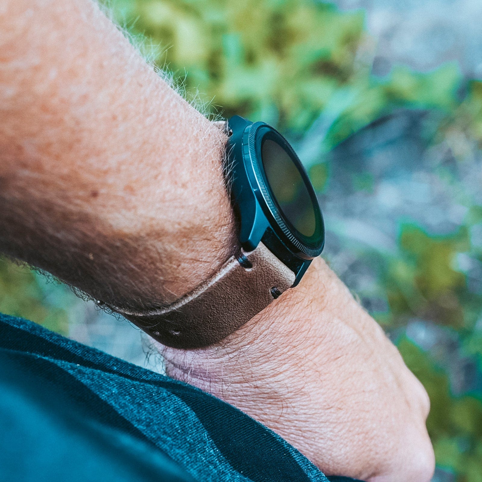 Leather Garmin Watch Band - Natural Popov Leather®